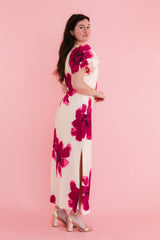 The Scarlet Bloom Maxi Dress