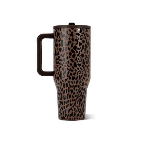 HydroJug | Brown Leopard HydroJug 40 oz Traveler Tumbler