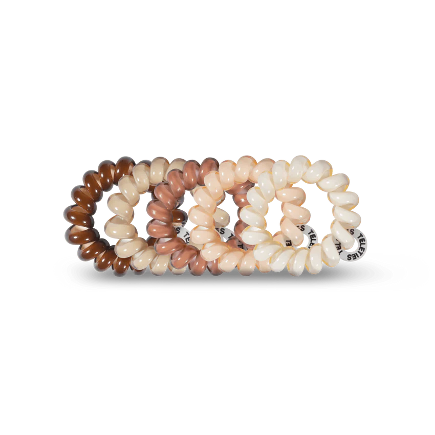 Teleties | For the Love of Nudes - Tiny Spiral Hair Ties