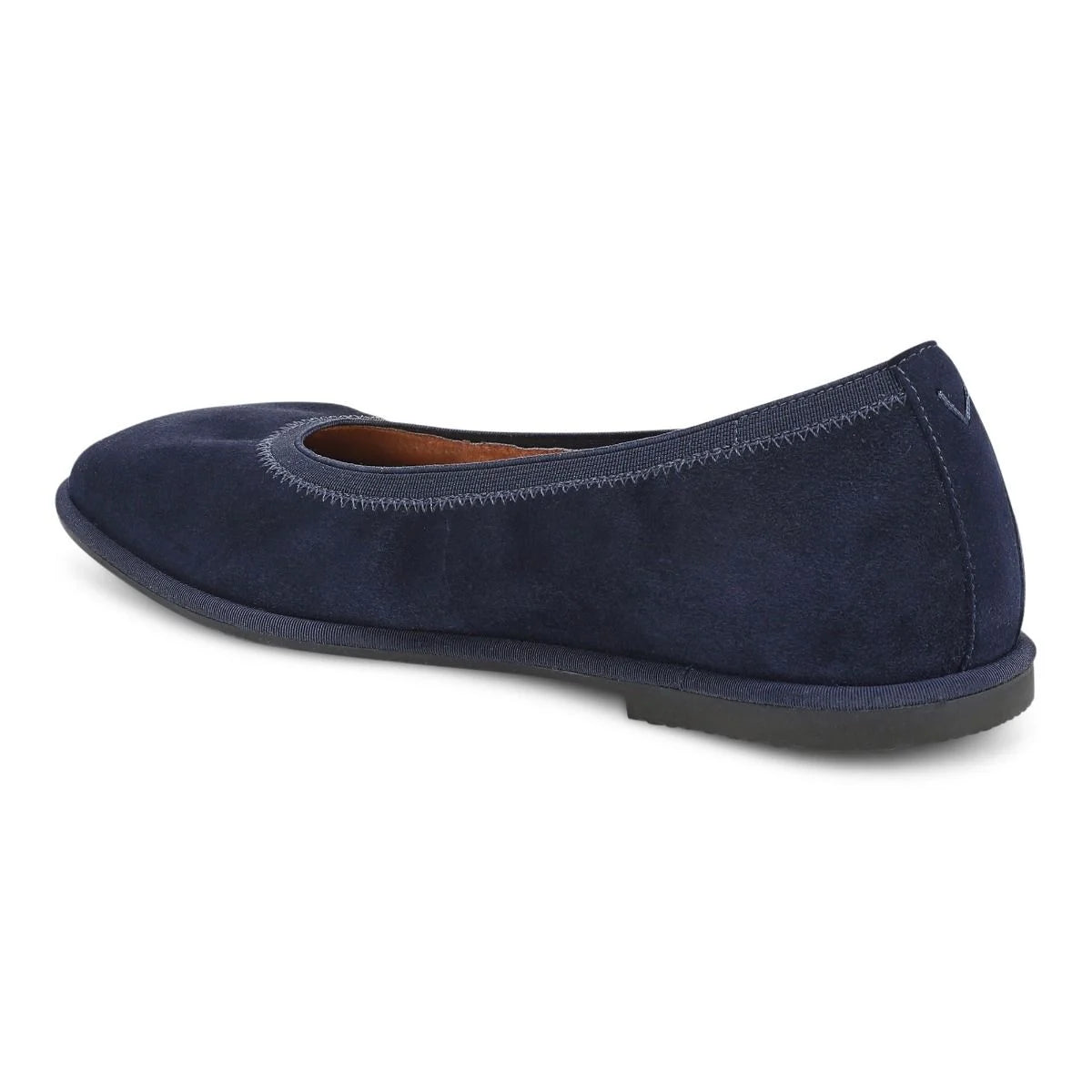 Vionic | Caroll 2.0 Ballet Flat in Navy Blazer Suede
