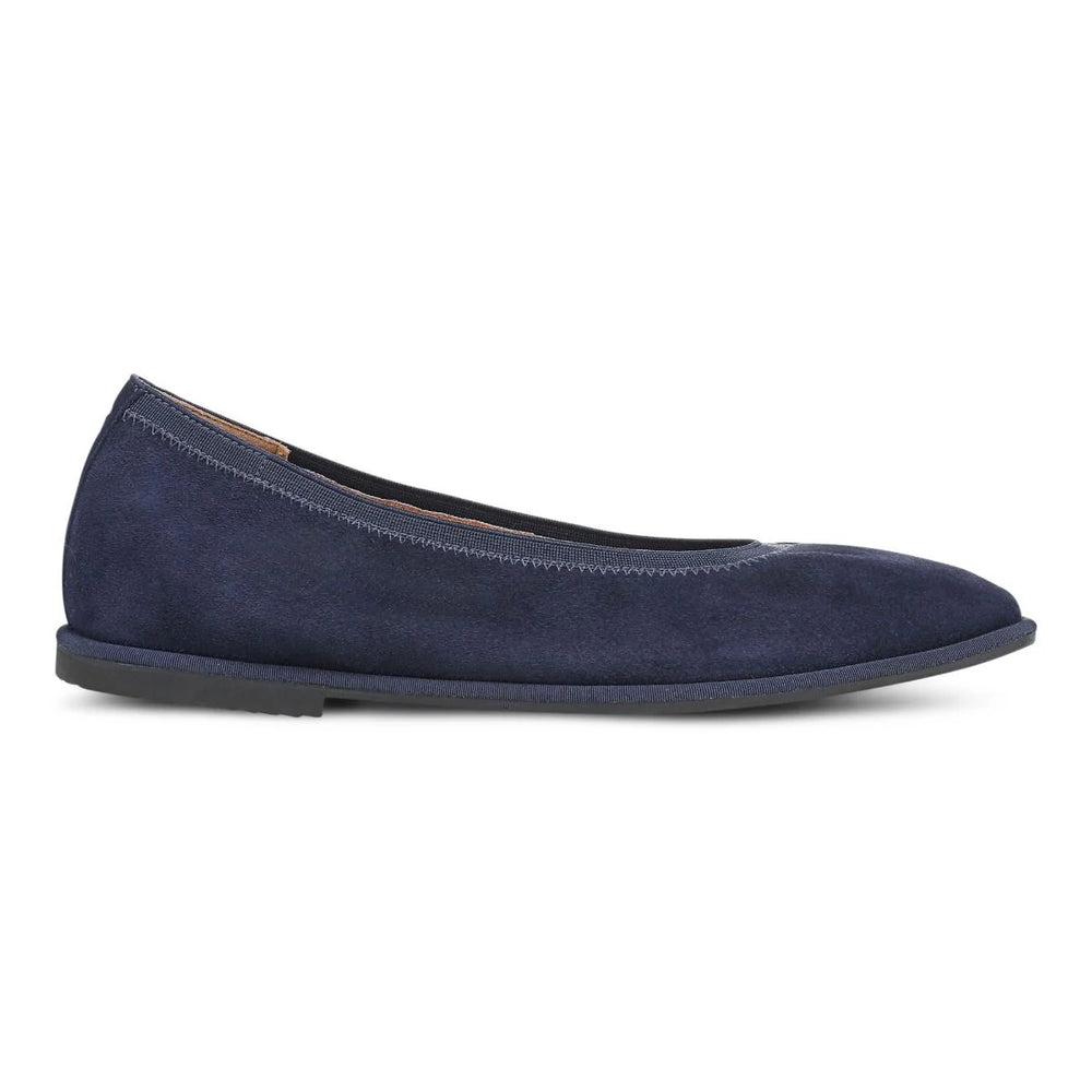 Vionic | Caroll 2.0 Ballet Flat in Navy Blazer Suede