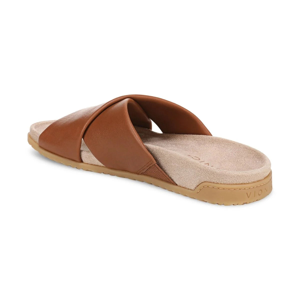 Vionic | Etna Slide Sandal in Tan Leather
