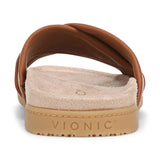 Vionic | Etna Slide Sandal in Tan Leather