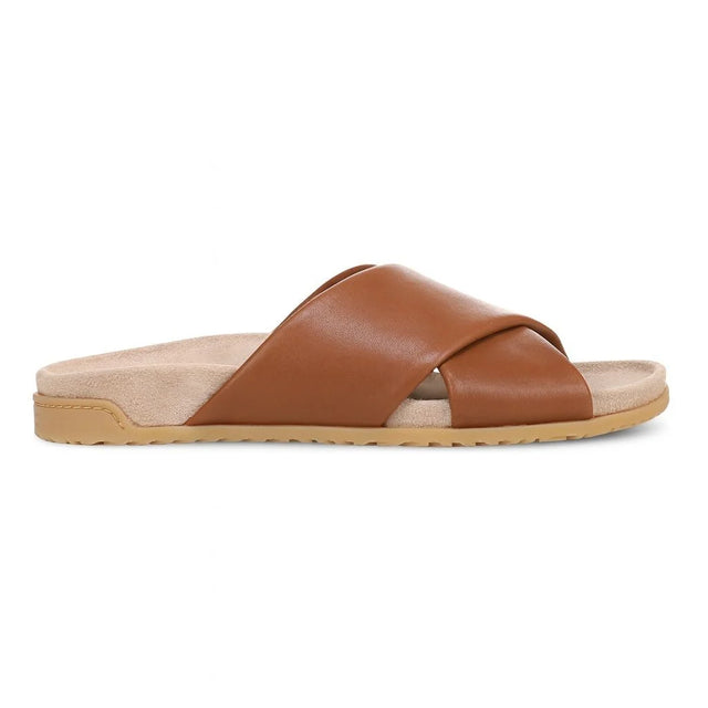 Vionic | Etna Slide Sandal in Tan Leather