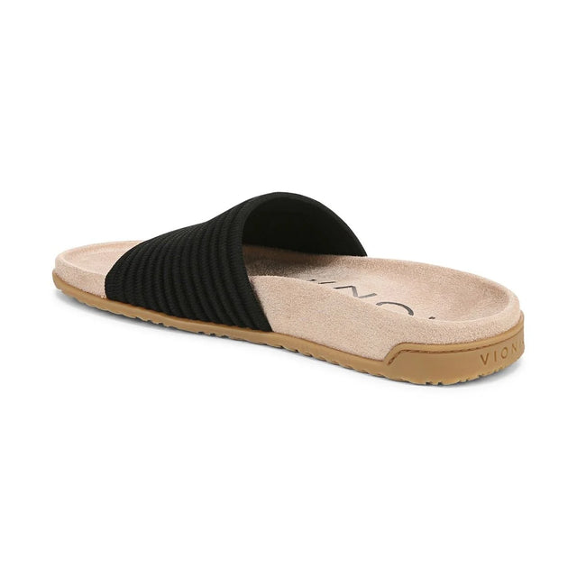 Vionic | Evie Knit Slide Sandal in Black