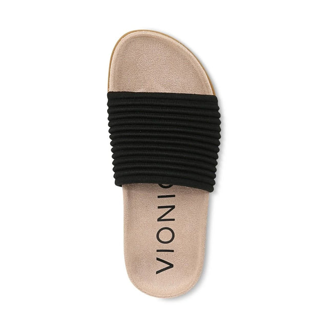 Vionic | Evie Knit Slide Sandal in Black