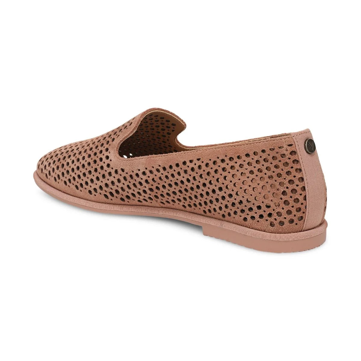 Vionic | Willa 2.0 Perf Slip on Flat in Mocha Mousse Suede