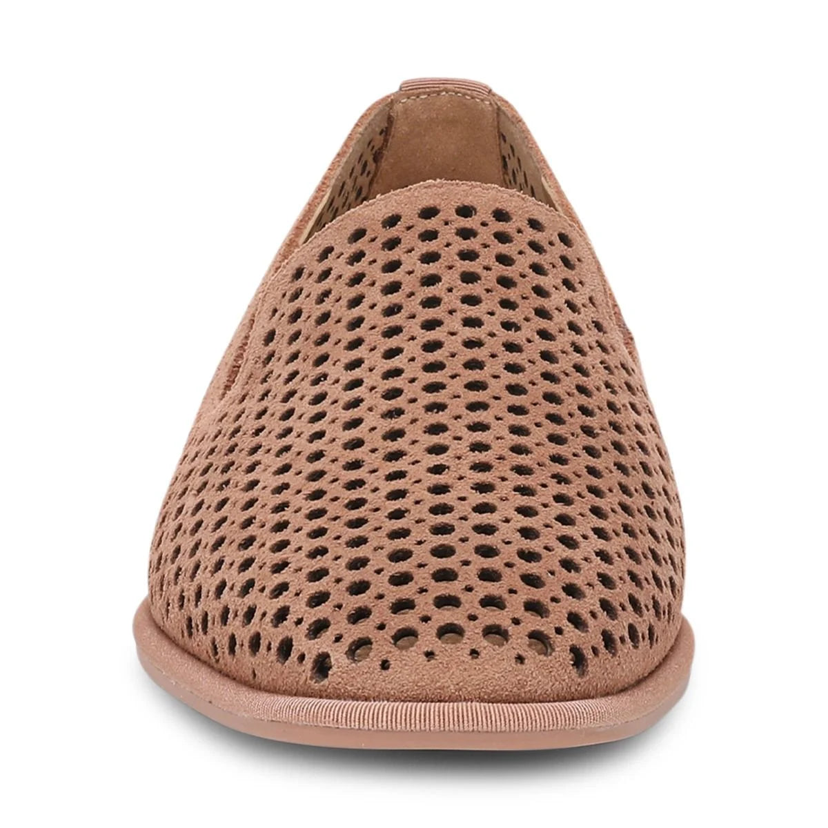 Vionic | Willa 2.0 Perf Slip on Flat in Mocha Mousse Suede
