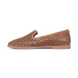 Vionic | Willa 2.0 Perf Slip on Flat in Mocha Mousse Suede