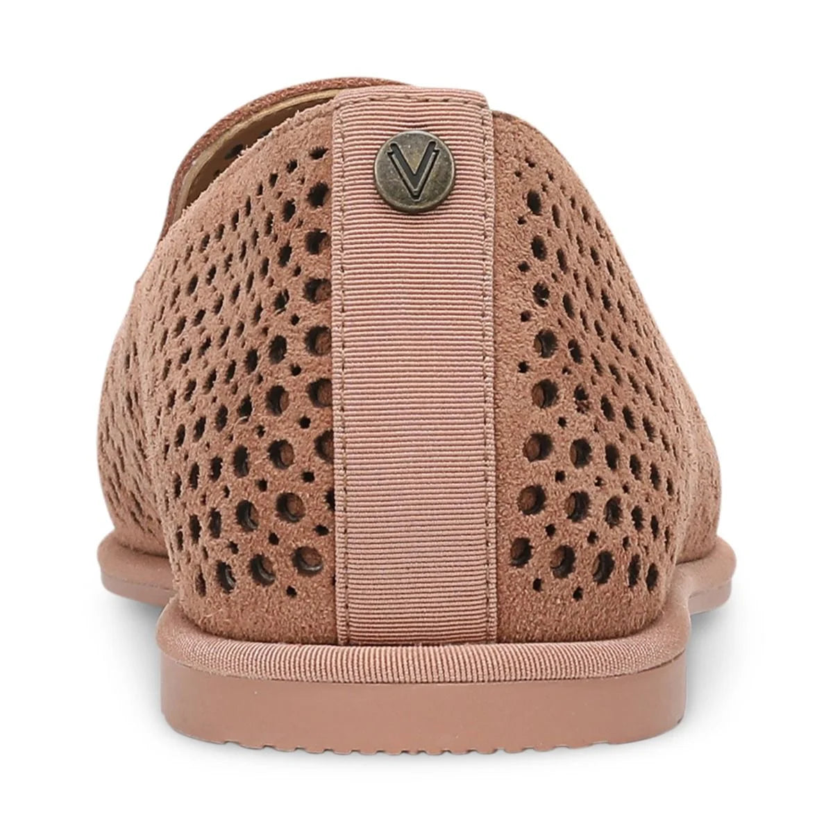 Vionic | Willa 2.0 Perf Slip on Flat in Mocha Mousse Suede