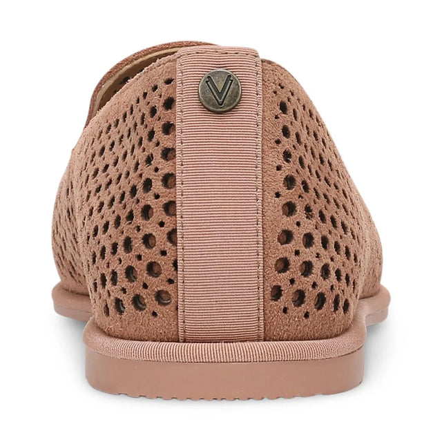 Vionic | Willa 2.0 Perf Slip on Flat in Mocha Mousse Suede