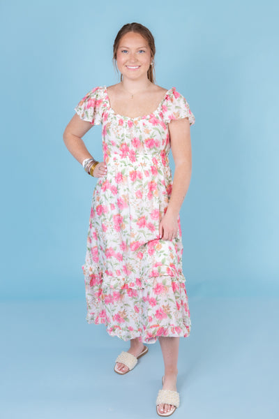 gina midi dress The Gina's Garden Midi Dress