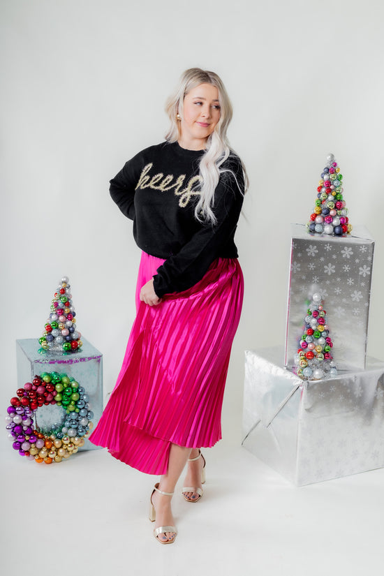 The Abigail Pleated Midi Skirt (Final Sale)