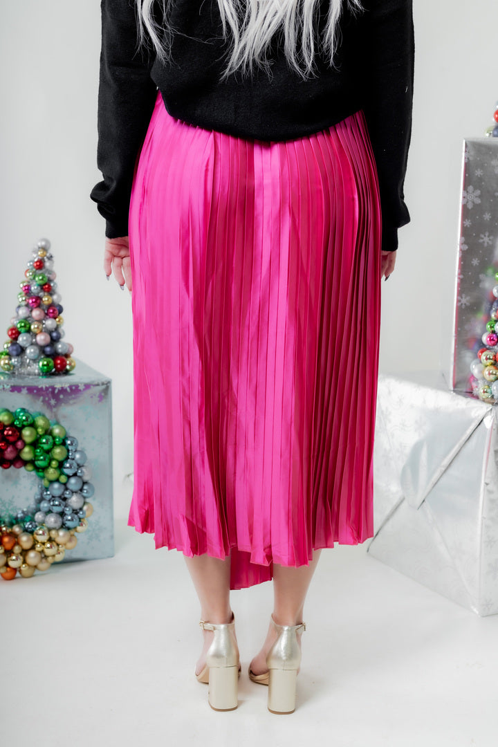 The Abigail Pleated Midi Skirt (Final Sale)