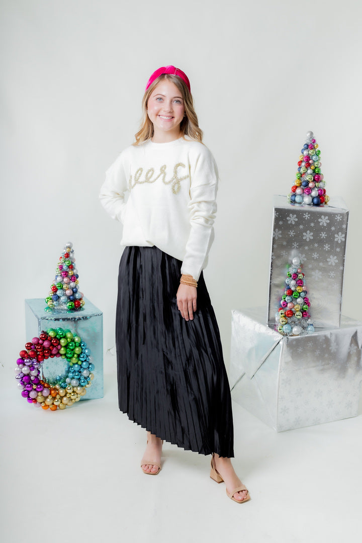 The Abigail Pleated Midi Skirt (Final Sale)