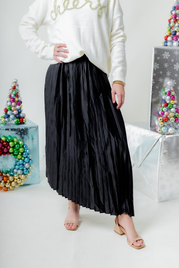 The Abigail Pleated Midi Skirt (Final Sale)