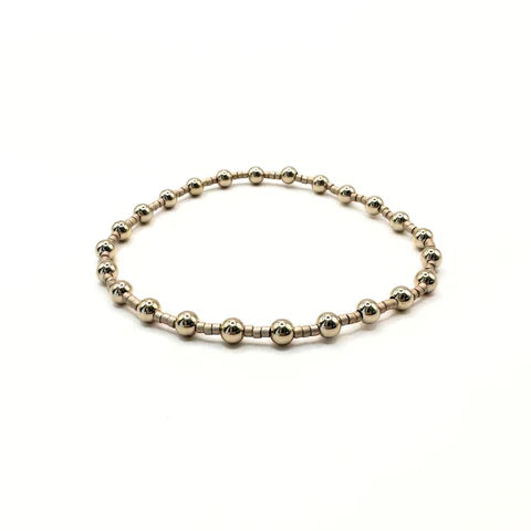 Erin Gray | 4mm Newport Gold-Filled Waterproof Bracelet - Golden