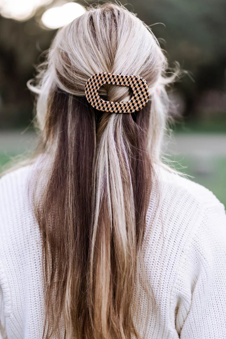 Teleties | Gone Glamping Medium Flat Round Clip