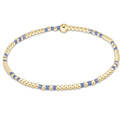 Enewton | Hope Joy Pattern 2mm Bead Bracelet - Bright Blue