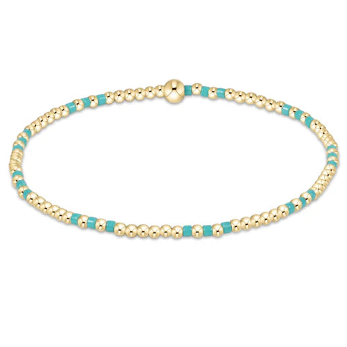 Enewton | Hope Joy Pattern 2mm Bead Bracelet - Turquoise