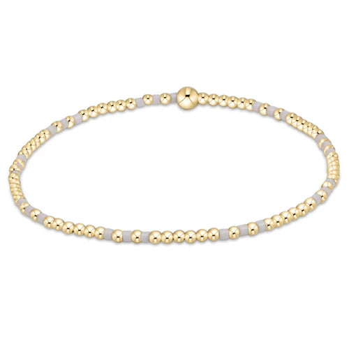 Enewton | Hope Joy Pattern 2mm Bead Bracelet - White