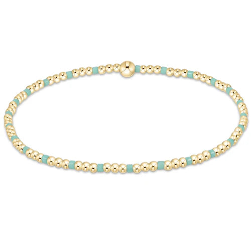 Enewton | Hope Sincerity Pattern 2mm Bead Bracelet - Mint