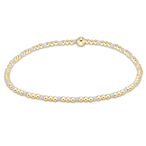 Enewton | Hope Sincerity Pattern 2mm Bead Bracelet - White