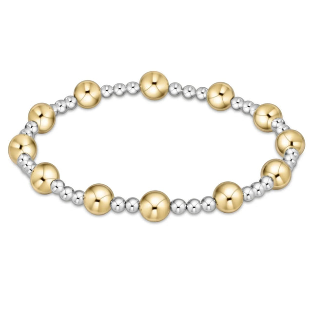 Classic Sincerity Pattern 6mm Bead Bracelet