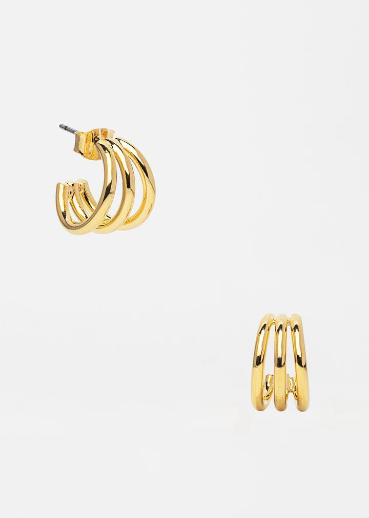 Brenda Grands Triple Mini Hoops