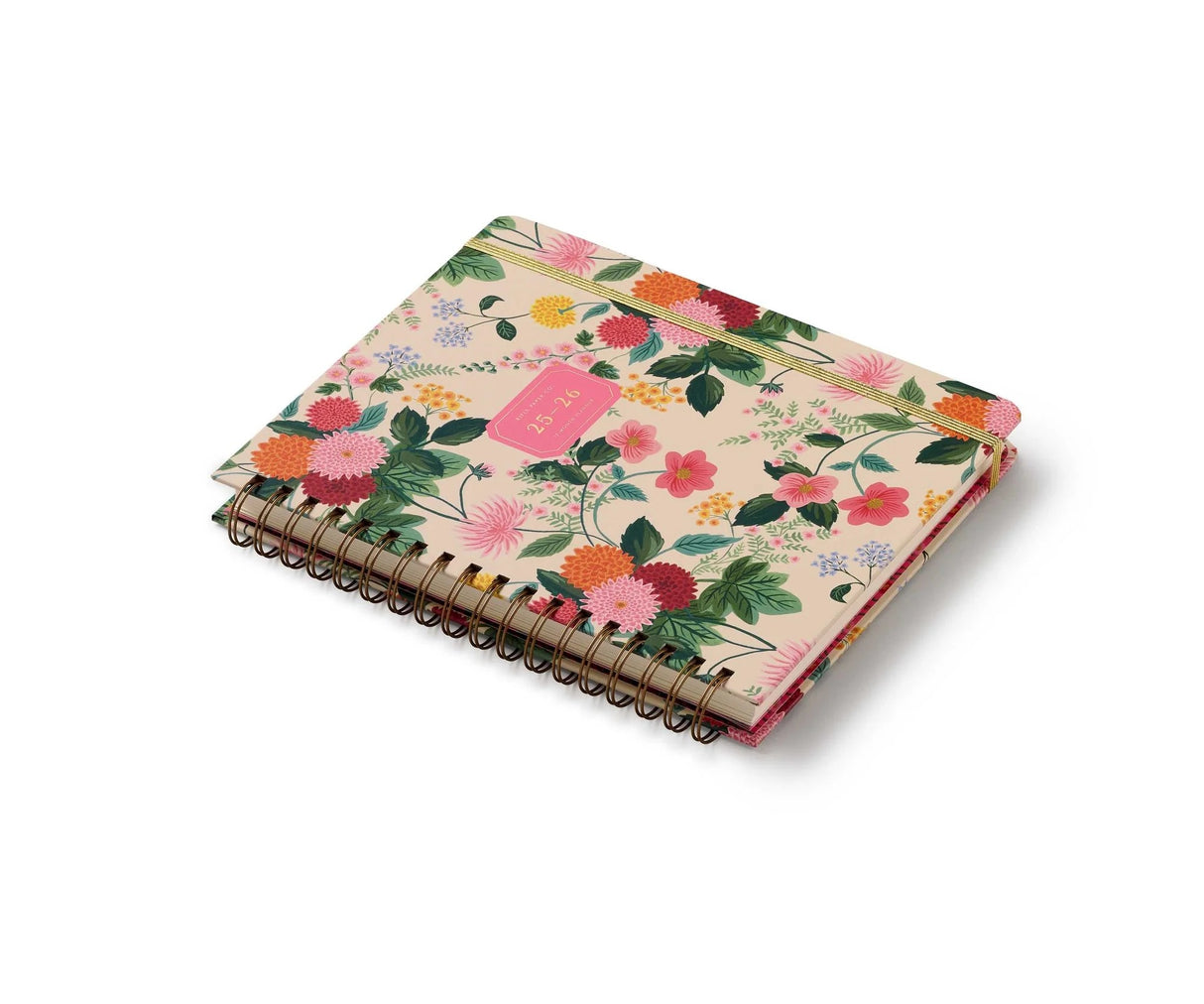 Rifle Paper Co. | 2025-2026 Dahlia 17-Month Academic Hardcover Spiral Planner
