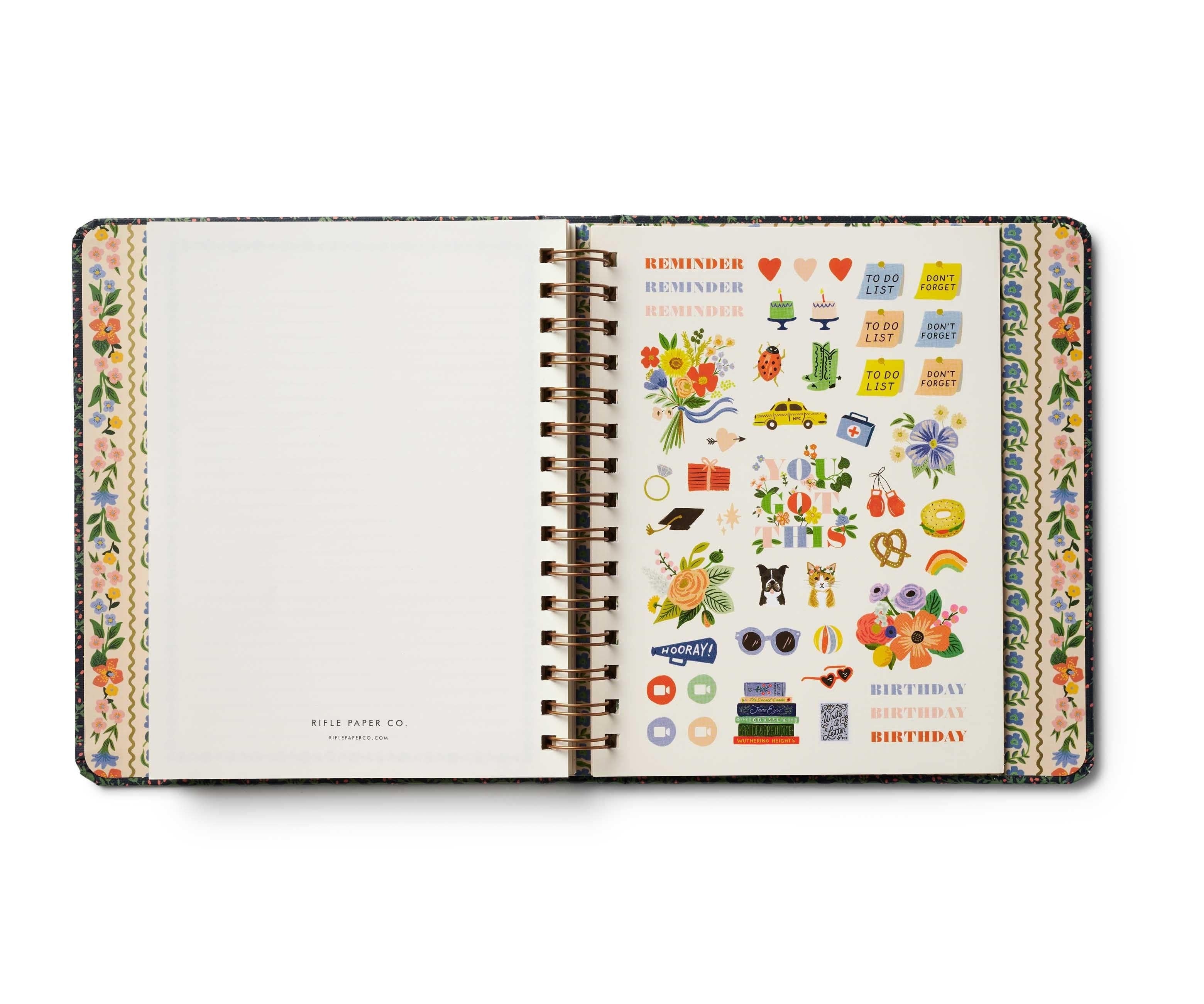 Rifle Paper Co. | 2025-2026 Wildwood 17-Month Academic Covered Spiral Planner