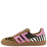 Back 70 | Squid Sneakers in Leopard Zebra Fuxia