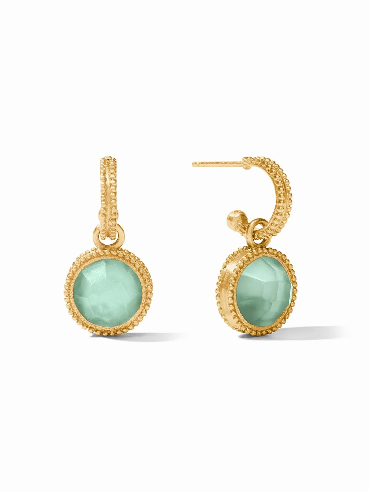 Julie Vos | Fleur-de-Lis Hoop & Charm Earring