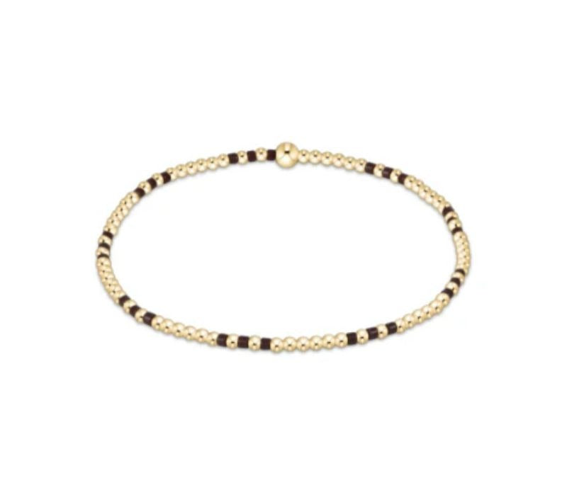 Enewton | Hope Joy Pattern 2mm Bead Bracelet- Chocolate