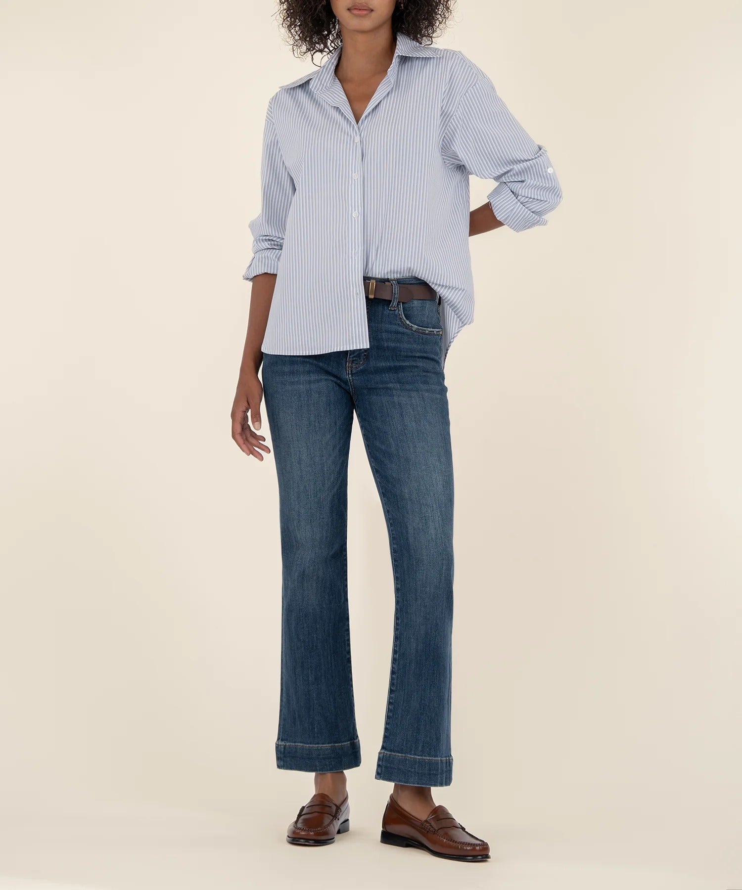 Kut from the Kloth | Kelsey High Rise Wide Hem Ankle Flare