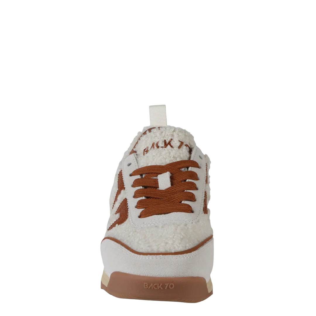 Back 70 | Jogger FT Sneakers in Milk Ice Cuoio