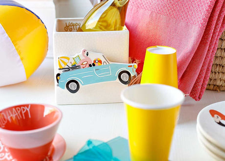 Happy Everything! | White Small Dot Mini Nesting Cube Medium