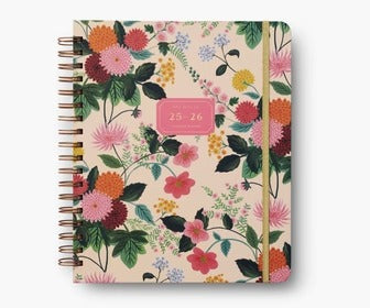 Rifle Paper Co. | 2025-2026 Dahlia 17-Month Academic Hardcover Spiral Planner