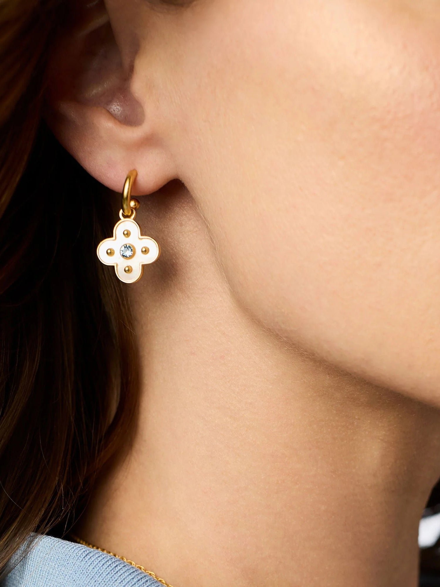 Julie Vos | Colette Hoop & Charm Earring