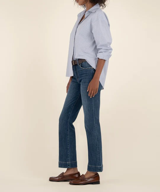 Kut from the Kloth | Kelsey High Rise Wide Hem Ankle Flare