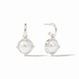Julie Vos | Honeybee Hoop & Charm Earring- Silver