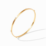 Julie Vos | Crescent Stone Bangle Gold