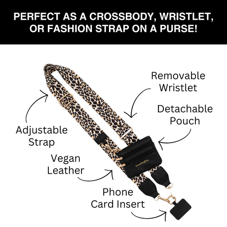 Save The Girls | Clip & Go Strap w/Zippered Pouch