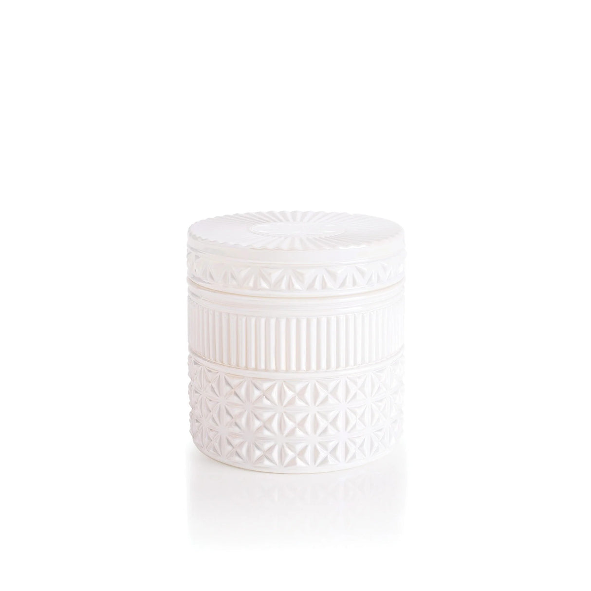 Capri Blue | Volcano White Opal Gilded Faceted Candle