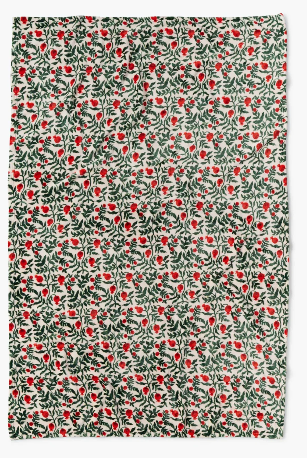Rifle Paper Co. | Christmastide Pomegranate Fleece Blanket