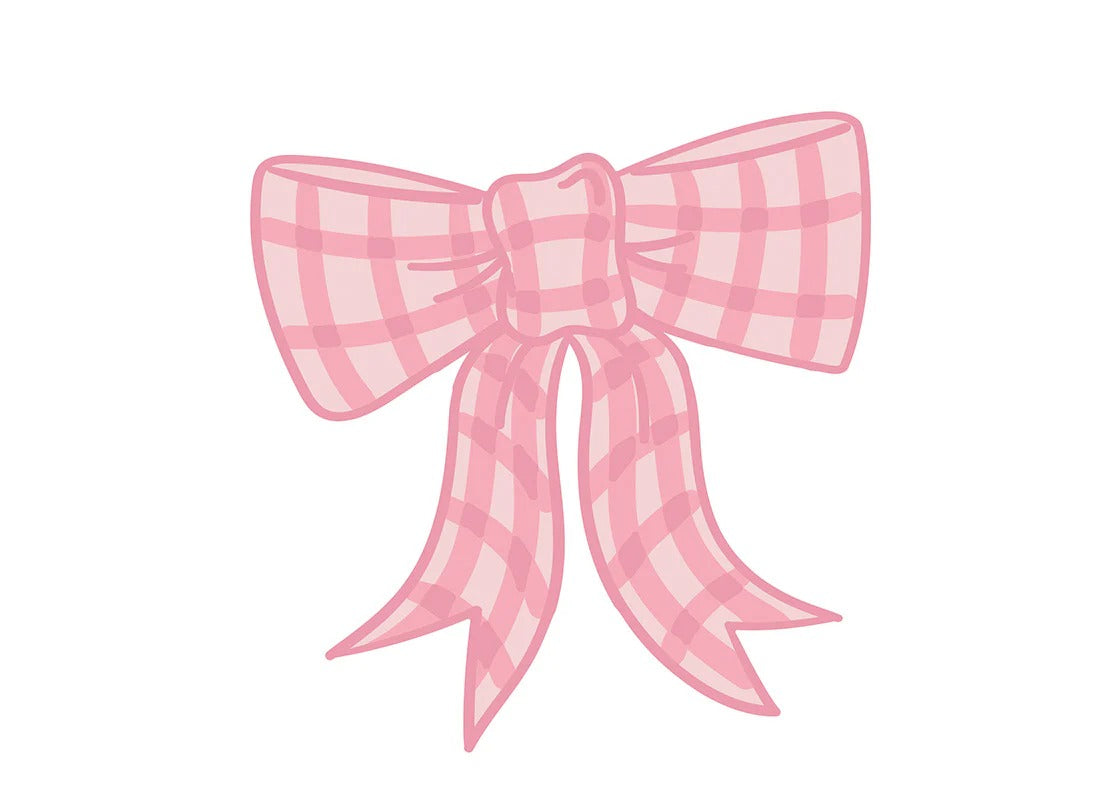 Happy Everything! | Pink Gingham Bow Big Attachment