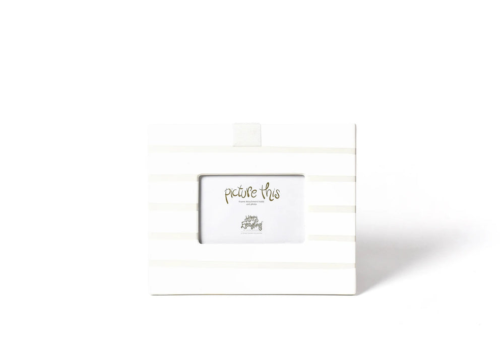 Happy Everything! | White Stripe Mini Frame