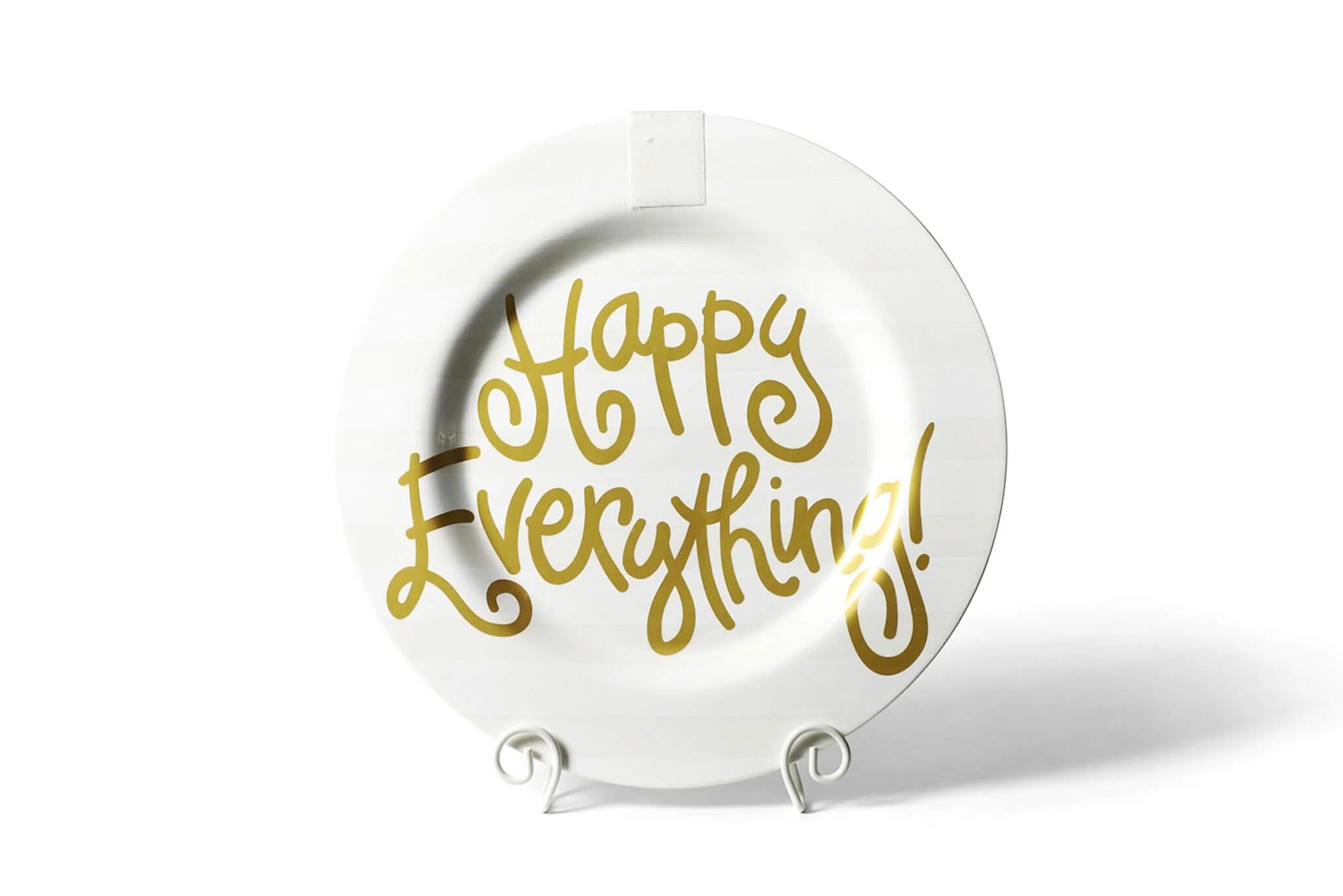 Happy Everything! | White Stripe Happy Everything Big Platter