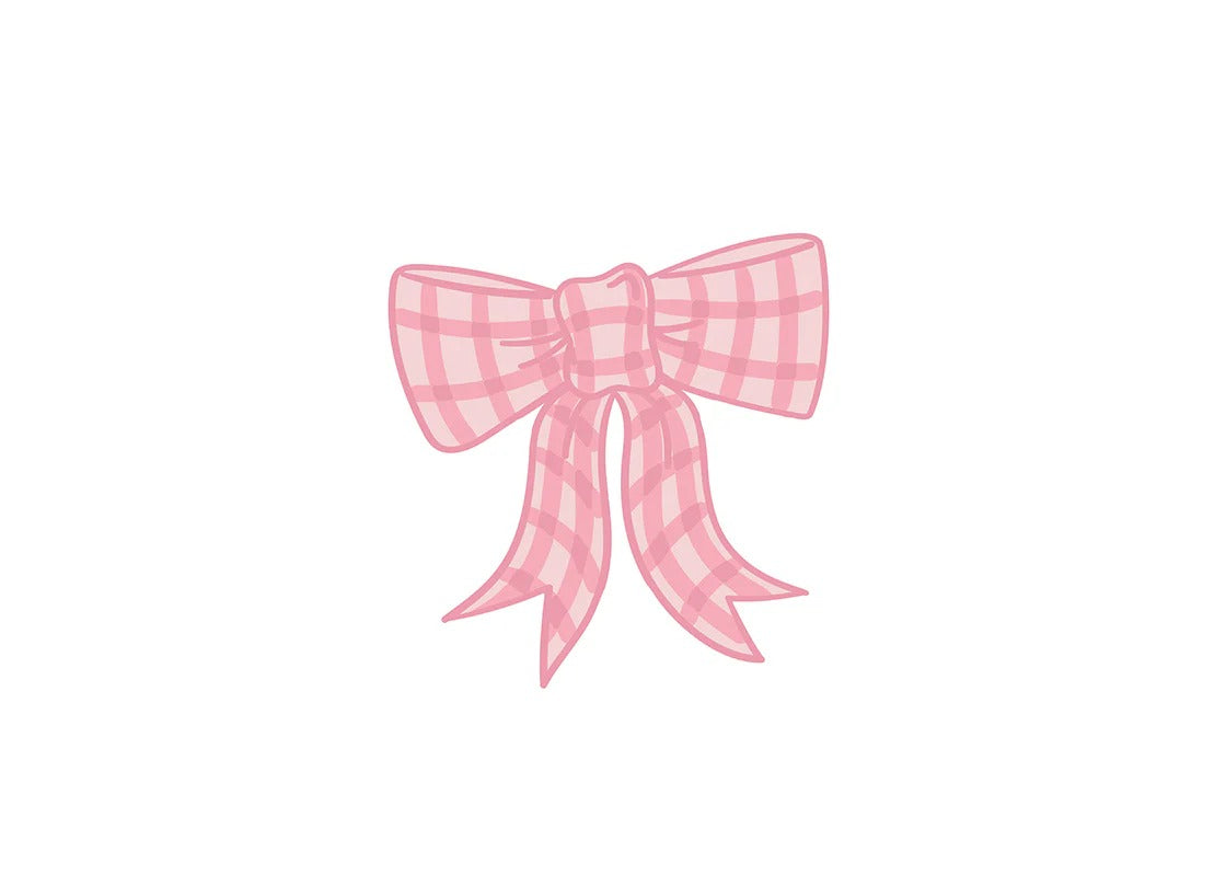 Happy Everything! | Pink Gingham Bow Mini Attachment