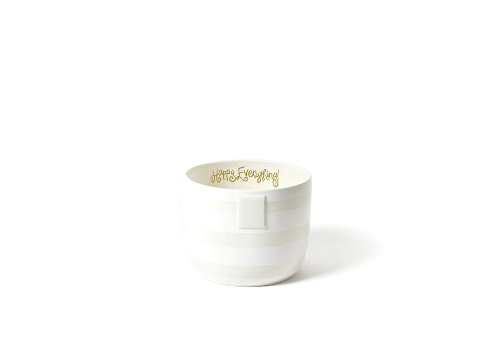 Happy Everything! | White Stripe Happy Everything Mini Bowl